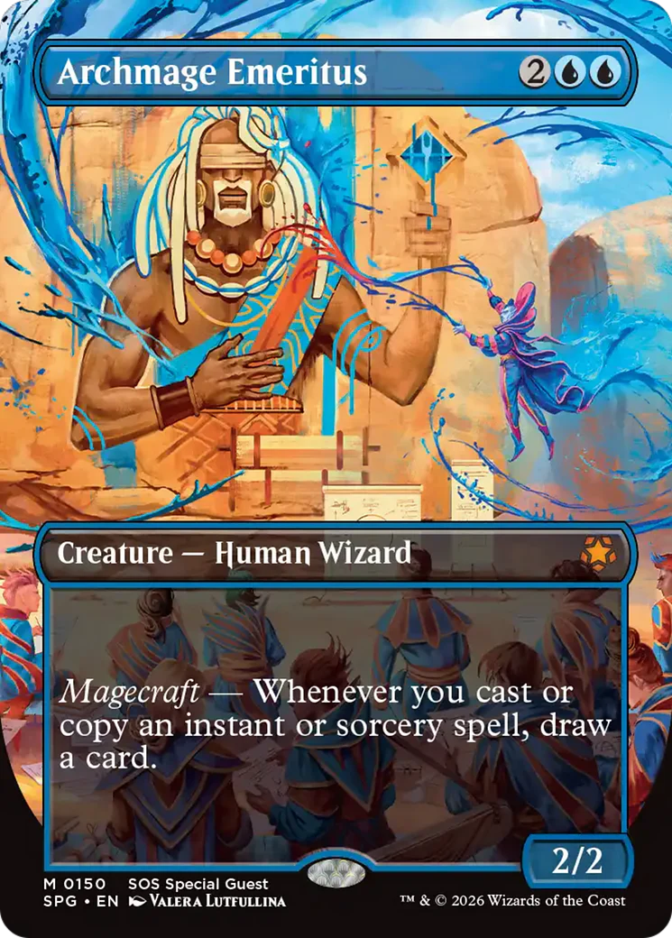 Archmage Emeritus (Borderless) [Secrets of Strixhaven Special Guests]
