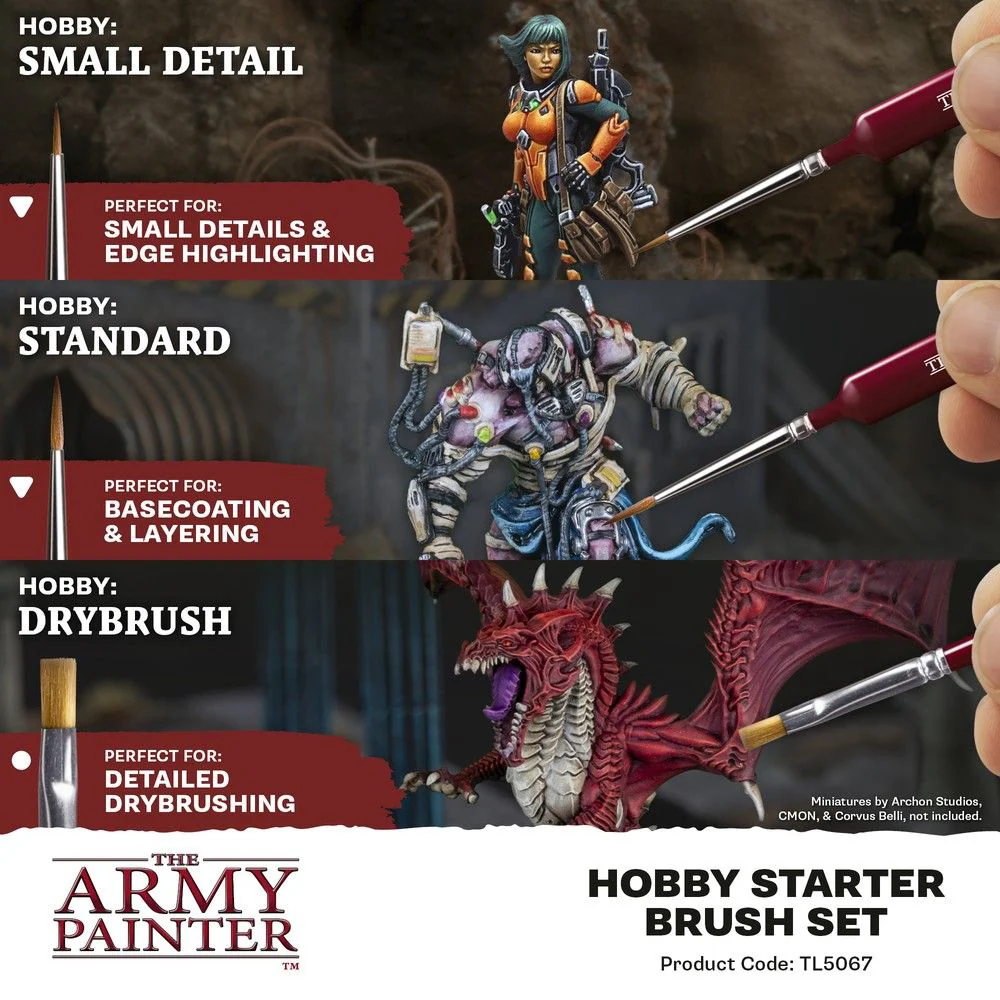 Army Painter - Brushes - Sets - Hobby Starter Brush Set - Image 3