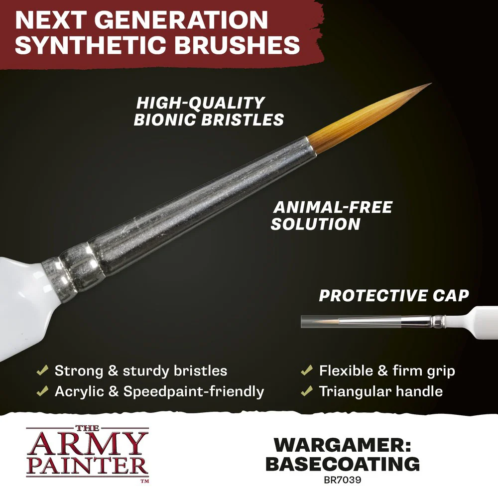 Army Painter - Brushes - Wargamer Brush - Basecoating - Image 2