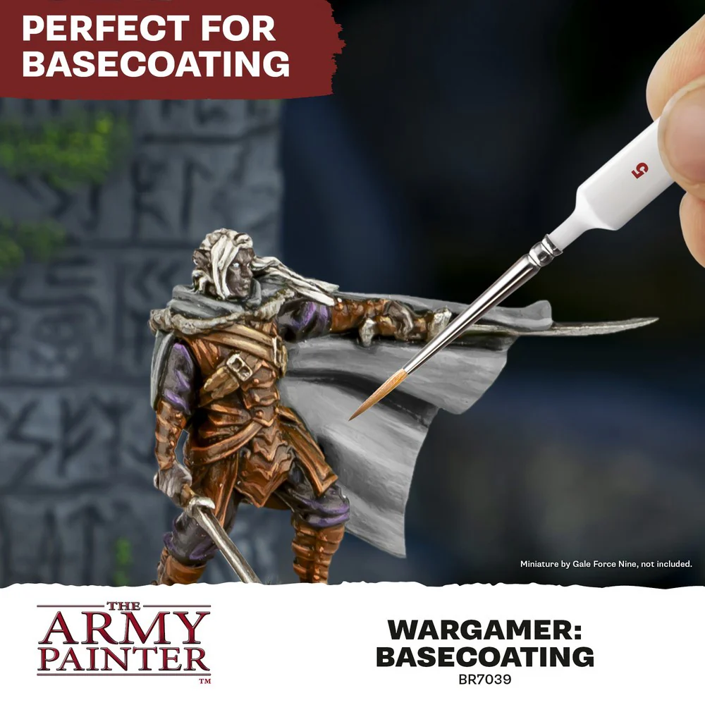 Army Painter - Brushes - Wargamer Brush - Basecoating - Image 3