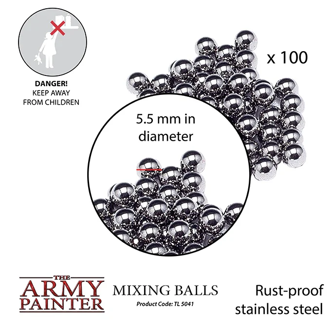 Army Painter Tools - Paint Mixing Balls Stainless Steel - Image 2