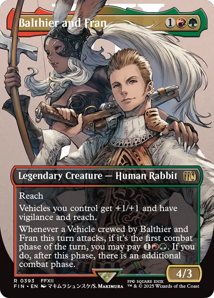 Balthier and Fran (Borderless) (0393) [FINAL FANTASY]
