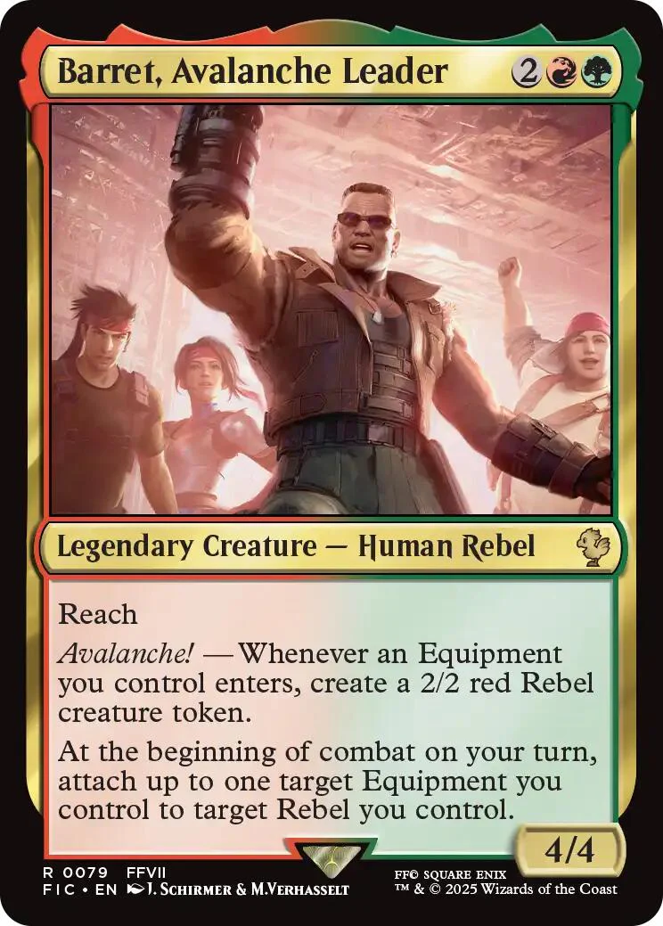 Barret, Avalanche Leader (Surge Foil) [FINAL FANTASY Commander]