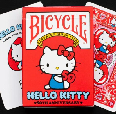 Bicycle Hello Kitty 50th Anniversary Playing Cards