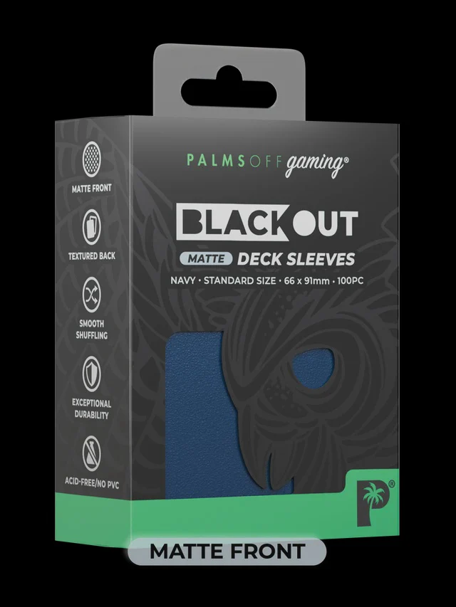 Blackout Deck Sleeves - Standard Size - Navy - Matte