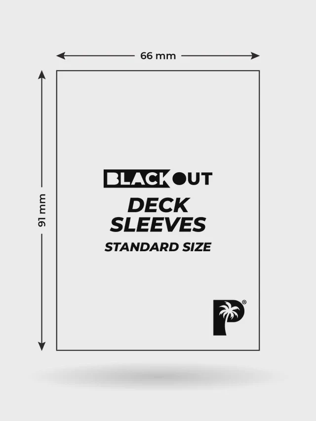 Blackout Deck Sleeves - Standard Size - Navy - Matte - Image 3