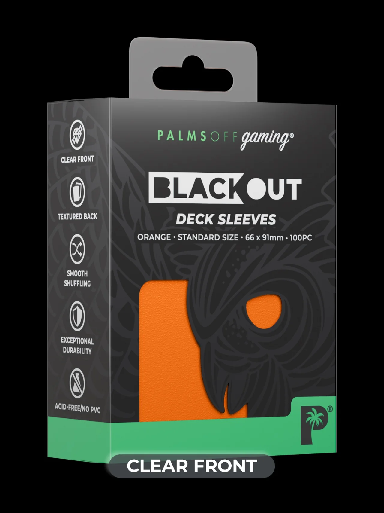 Blackout Deck Sleeves - Standard Size - Orange