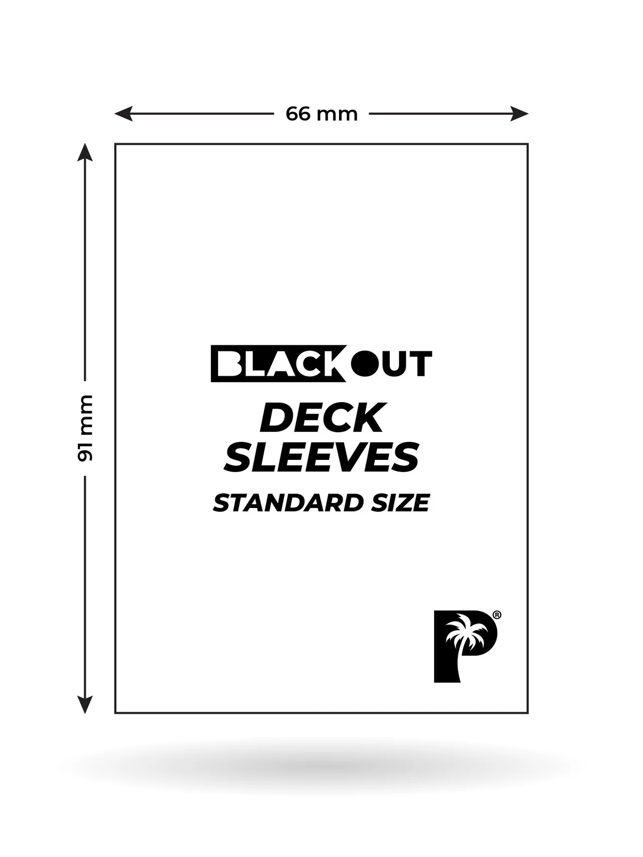 Blackout Deck Sleeves - Standard Size - White - Image 3