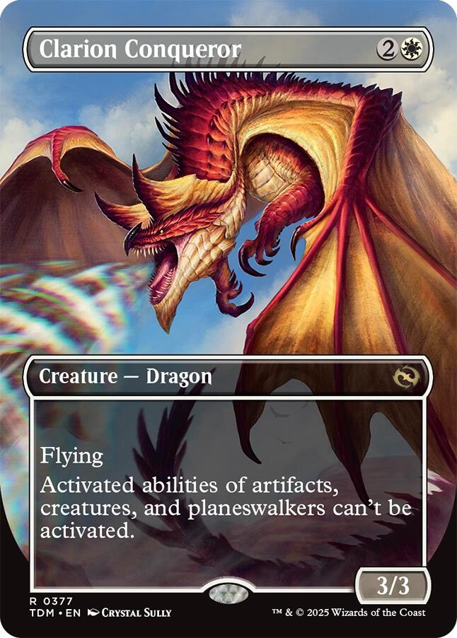 Clarion Conqueror (Borderless) [Tarkir: Dragonstorm]
