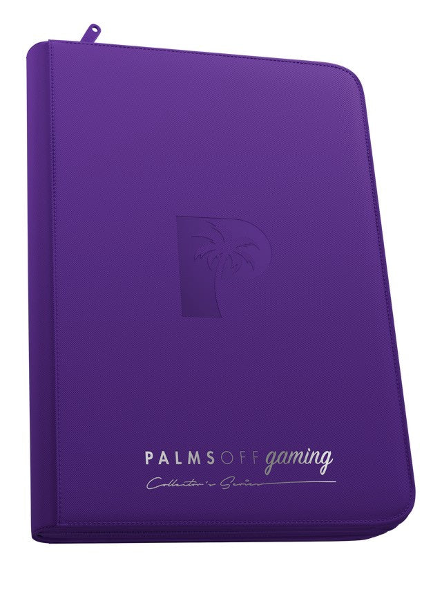 Palms off Gaming Collector's Series Top Loader Zip Binder - 9 Pocket - Purple