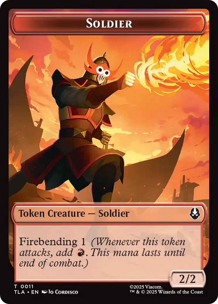 Copy (0002) // Soldier (0011) Double-Sided Token [Avatar: The Last Airbender Tokens] - Image 2