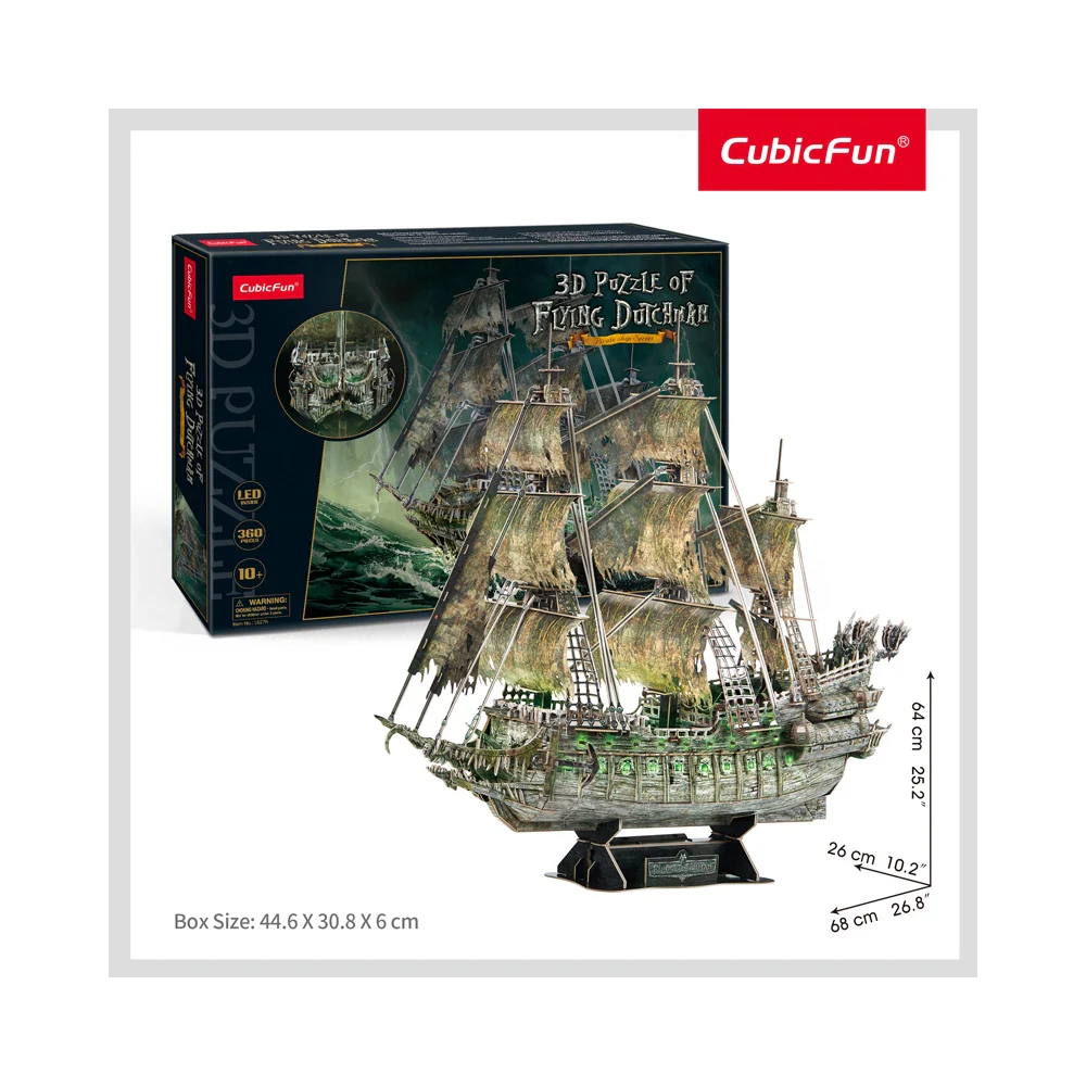 CubicFun - LED Flying Dutchman 3D Puzzle - 360pc - Image 2