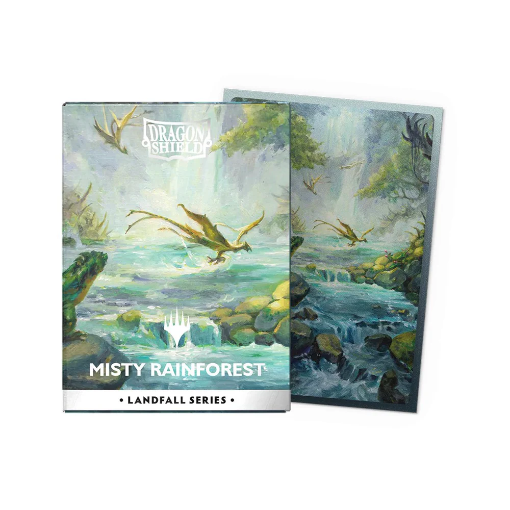 Dragon Shield: Sleeves – Matte Dual Art – MTG Landfall Series: Misty Rainforest - Image 2