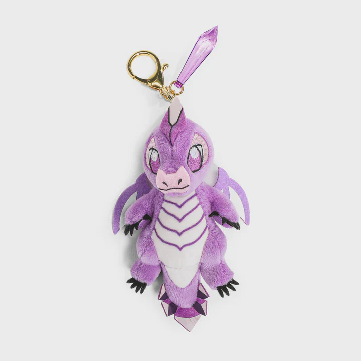 Dungeons & Dragons: 3" Plush Charms - Gem Wyrmling 50th Anniversary - Amethyst