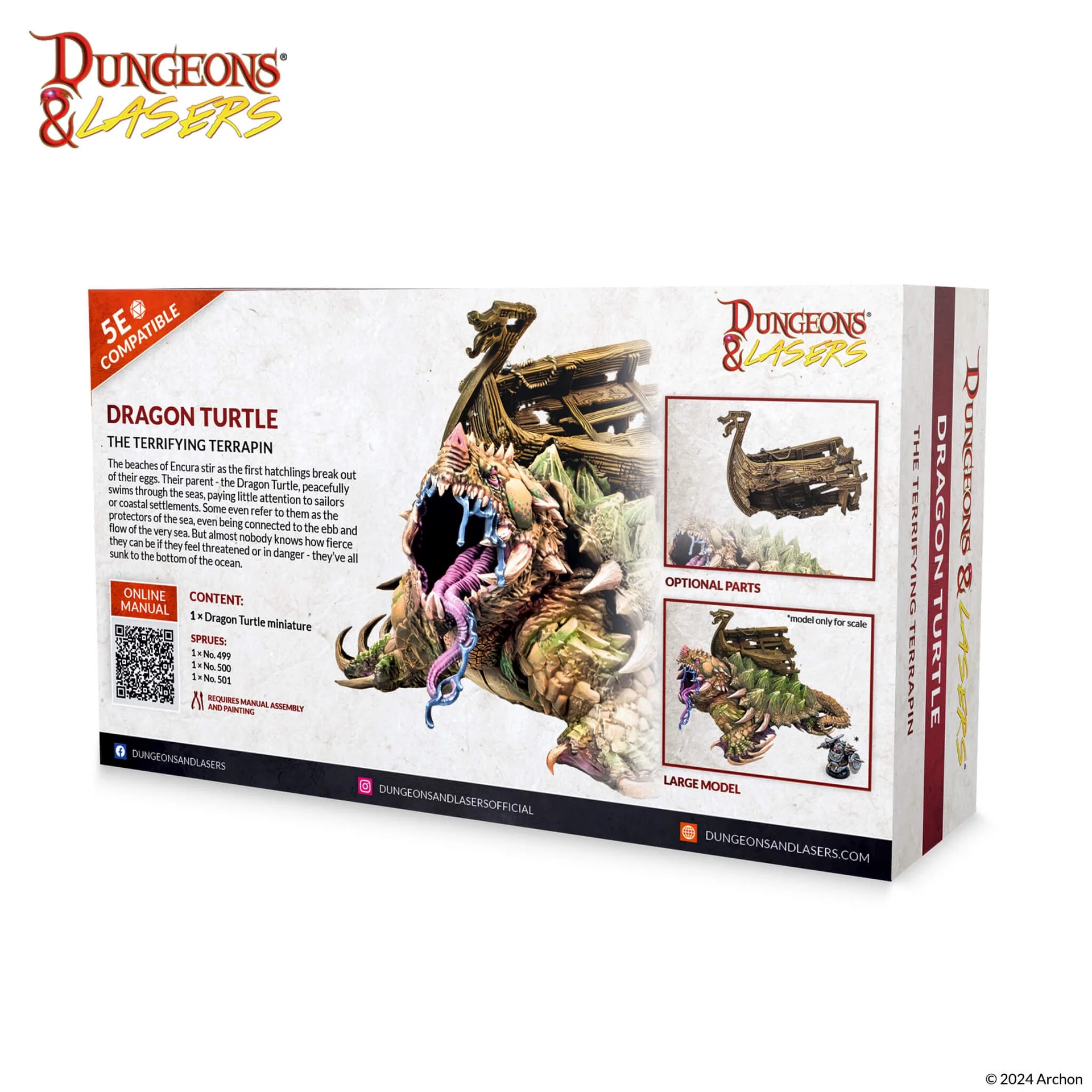 Dungeons & Lasers: Miniatures - Dragon Turtle - Image 2