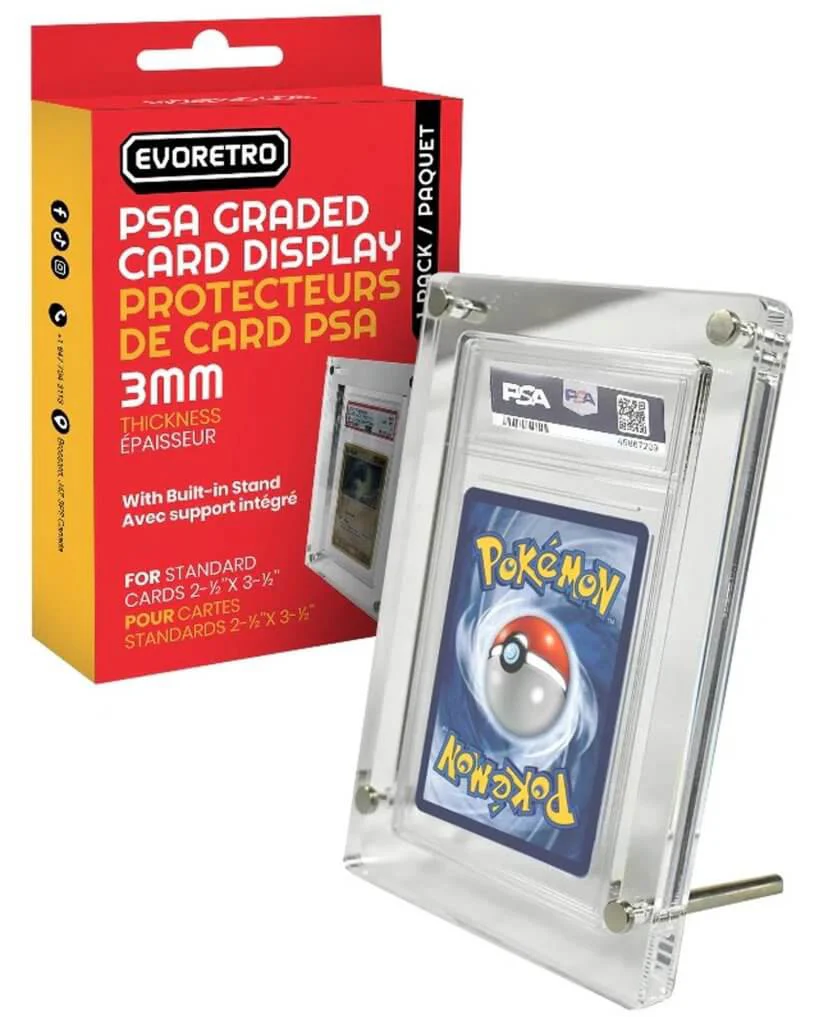 EVORETRO Acrylic Case PSA Graded Card Stand Acrylic Protector 3MM