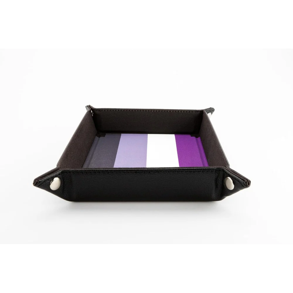 Fanroll: Pride Fold Up Velvet Dice Tray: Asexual - Image 4