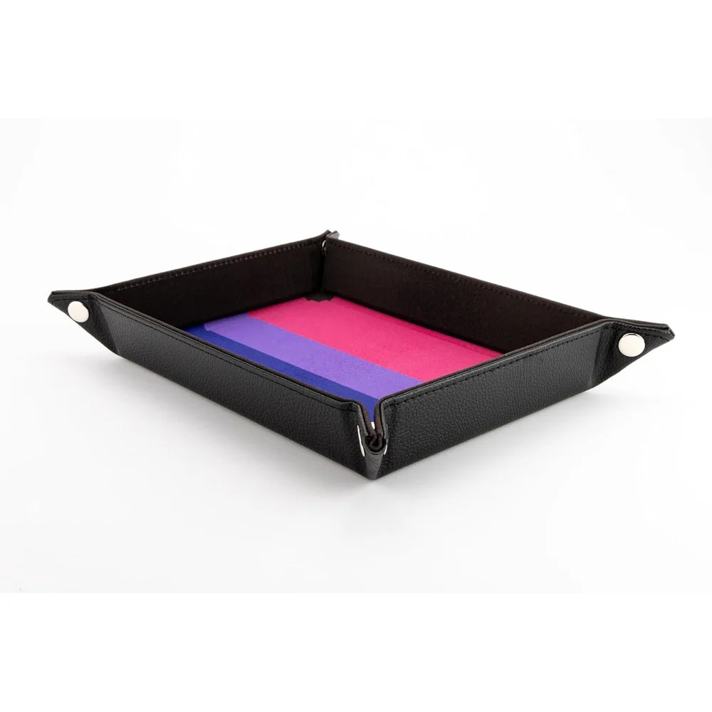Fanroll: Pride Fold Up Velvet Dice Tray: Bisexual - Image 2