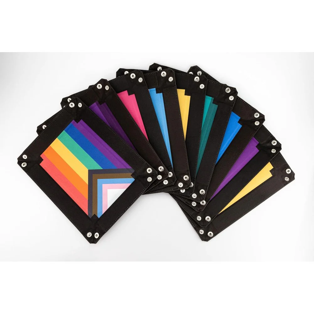 Fanroll: Pride Fold Up Velvet Dice Tray: Bisexual - Image 5