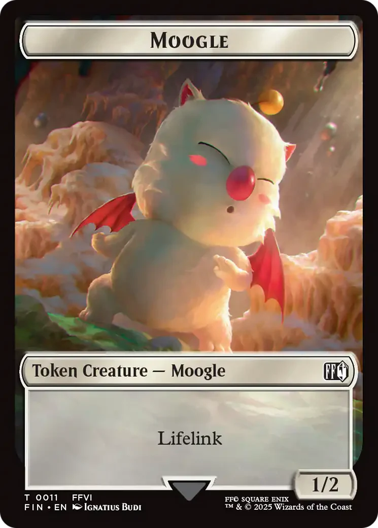 Hero (0004) // Moogle (0011) Double-Sided Token [FINAL FANTASY Tokens] - Image 2