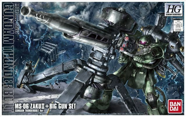 HG 1/144 Zaku II+Big Gun Set [Gundam Thunderbolt Ver.] Gunpla Plastic Model Kit