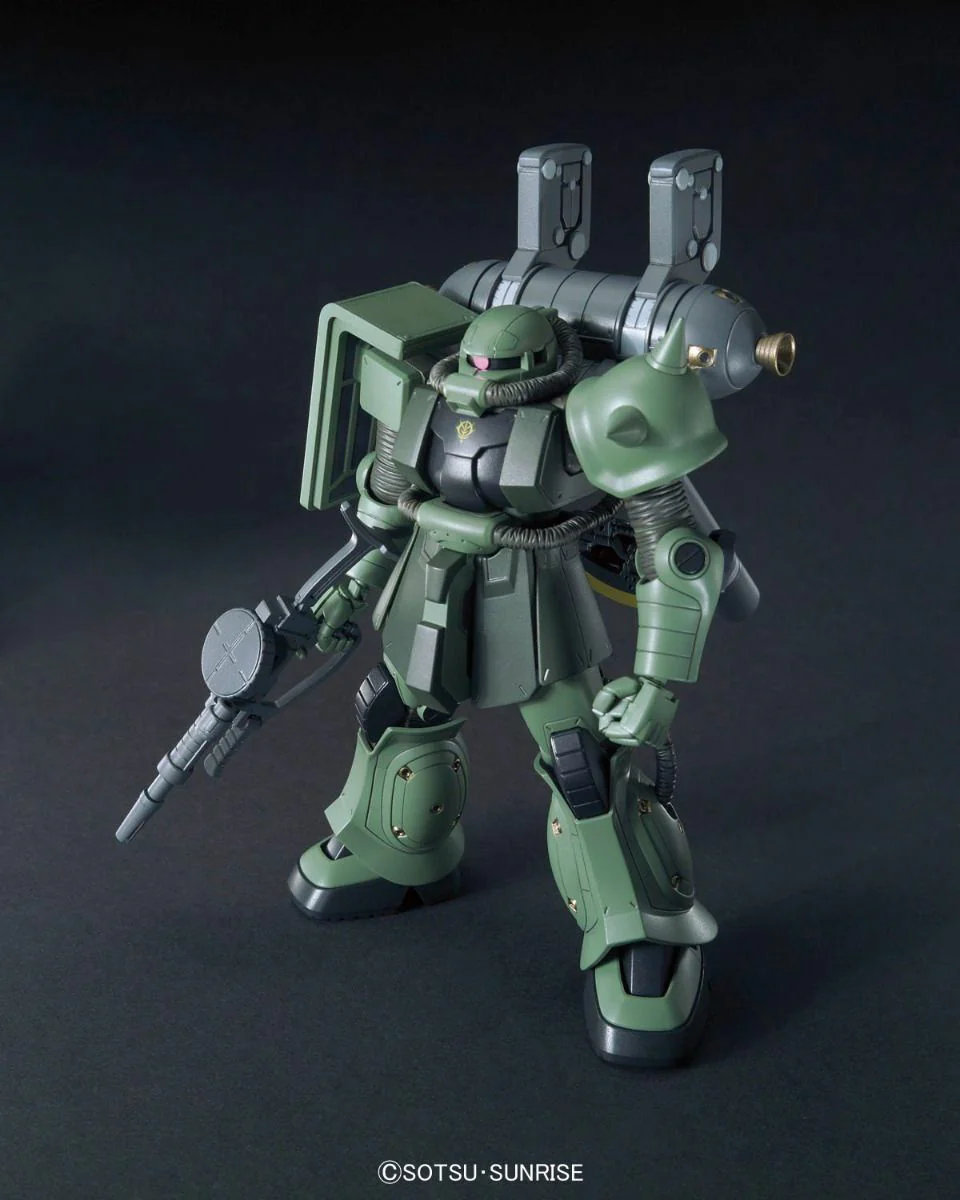 HG 1/144 Zaku II+Big Gun Set [Gundam Thunderbolt Ver.] Gunpla Plastic Model Kit - Image 3