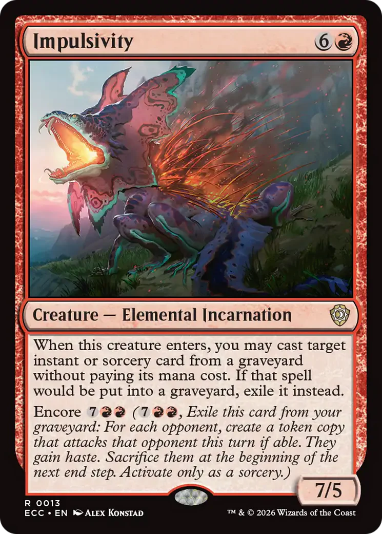 Impulsivity [Lorwyn Eclipsed Commander]