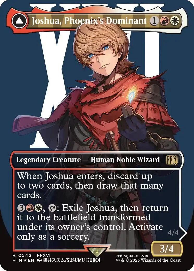 Joshua, Phoenix's Dominant (Borderless) (Surge Foil) [FINAL FANTASY]