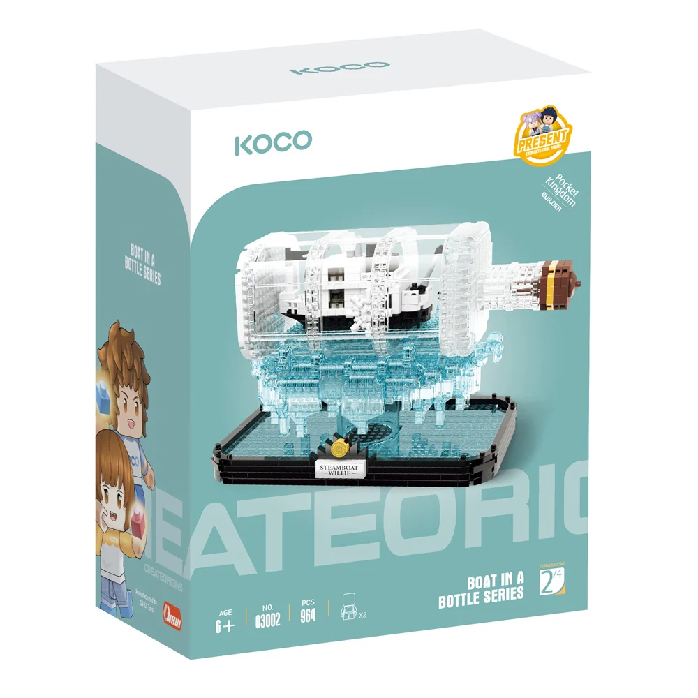 Koco - Drift Bottleblack & White Ship - 964pc