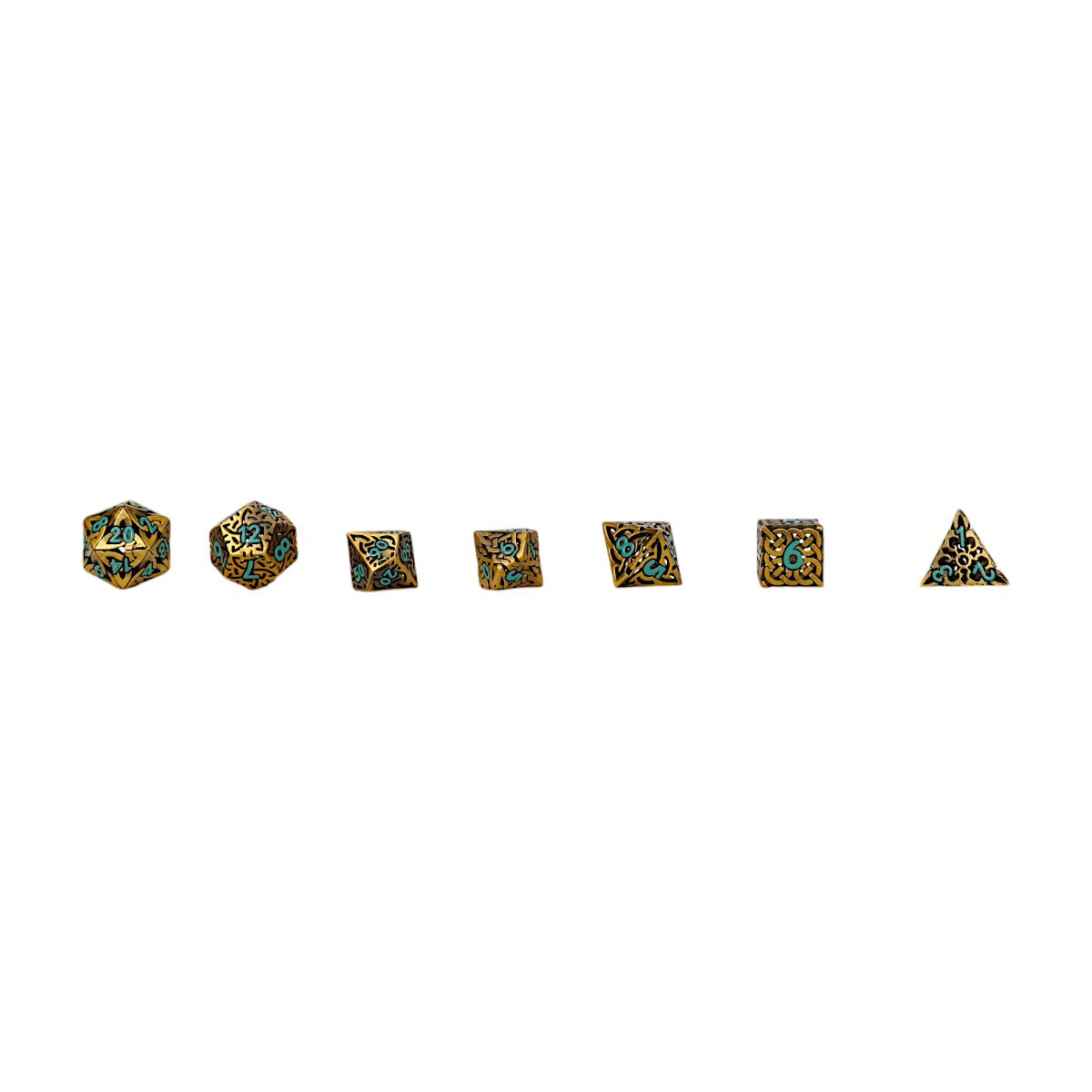 LPG Dice Celtic Hollow Dice Set Summer - Image 9