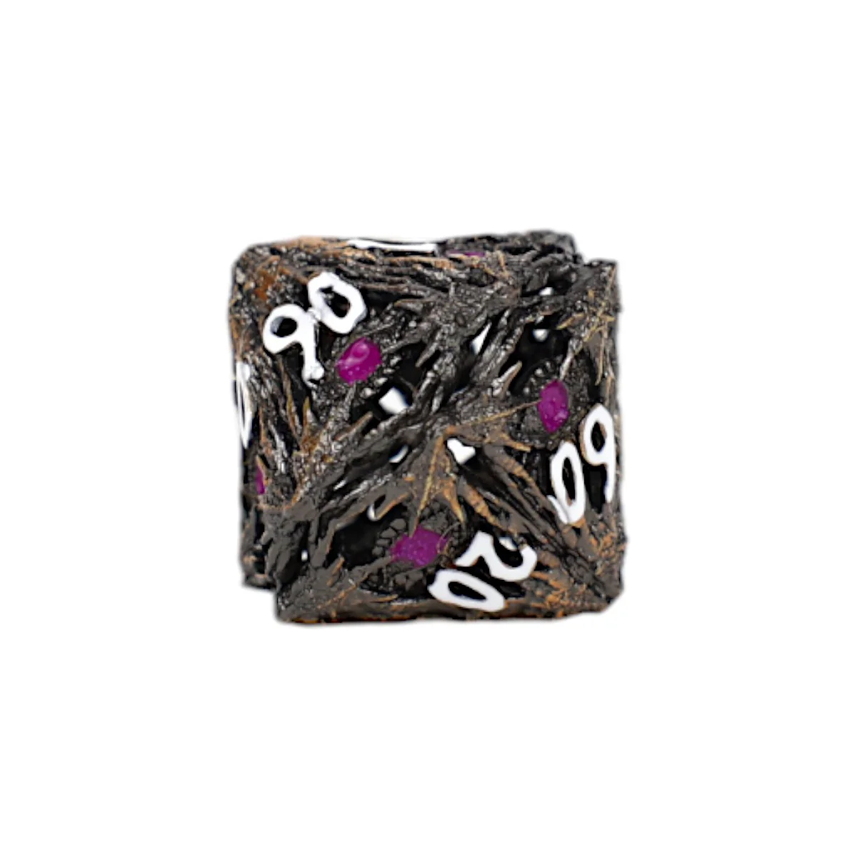 LPG Dice Dragon Eye Dice Set Tarnished Gold/Purple - Image 4