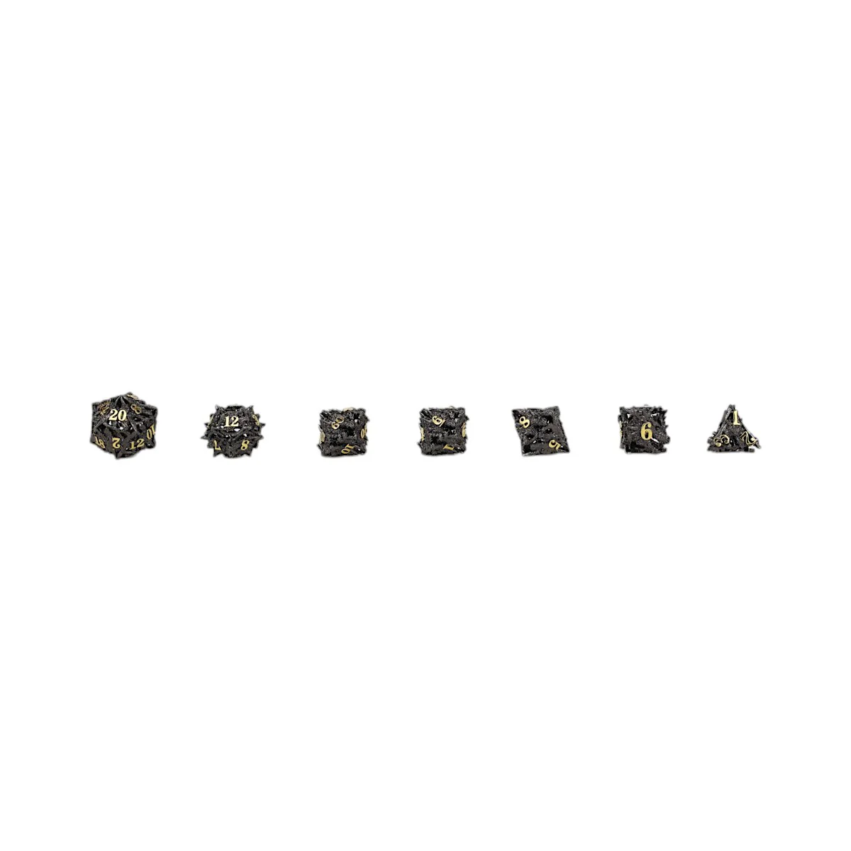 LPG Dice Dragon Rage Dice Set Black/Gold - Image 9