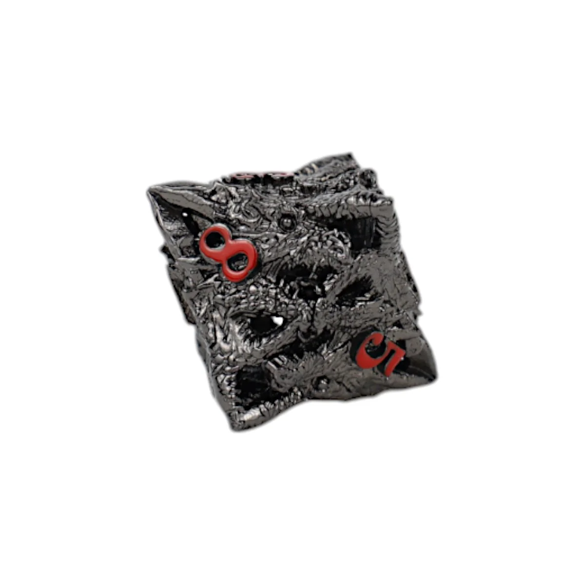 LPG Dice Dragon Rage Dice Set Black/Red - Image 6