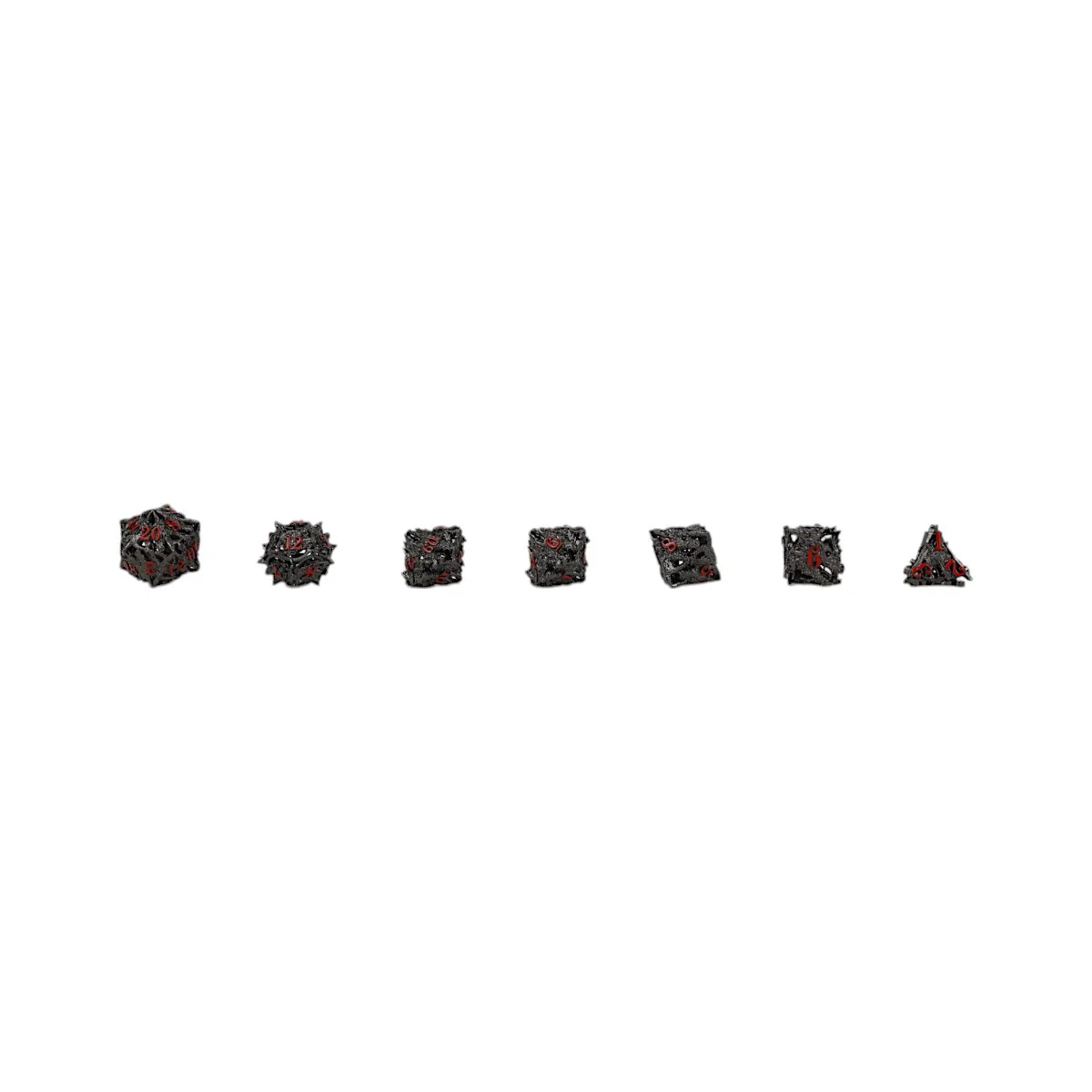 LPG Dice Dragon Rage Dice Set Black/Red - Image 9