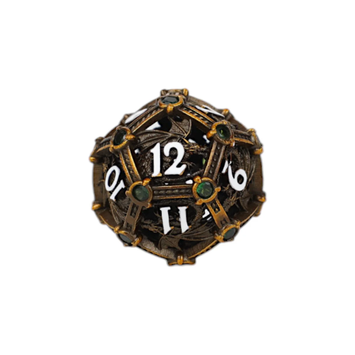 LPG Dice Hoard Guardian Dice Set Ancient Bronze/Green - Image 5
