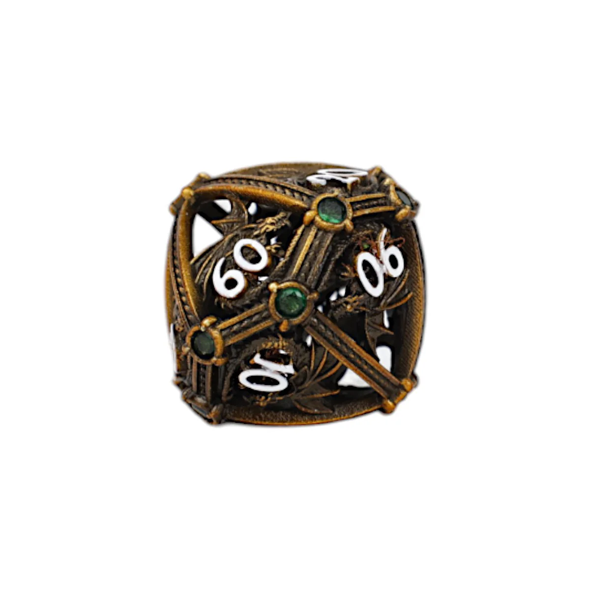 LPG Dice Hoard Guardian Dice Set Ancient Bronze/Green - Image 6