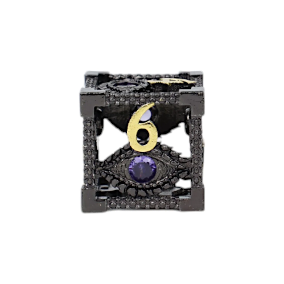 LPG Dice Scaled Eye Dice Set Black/Gold - Image 7