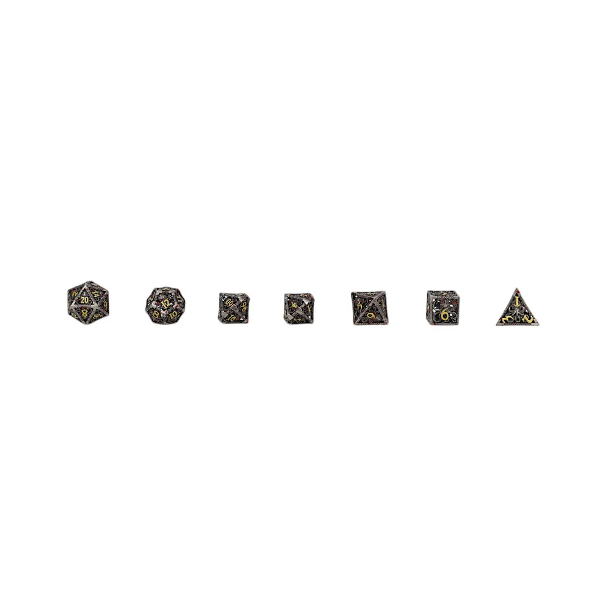 LPG Dice Strange Aeon Dice Set Bloodied Metal - Image 8