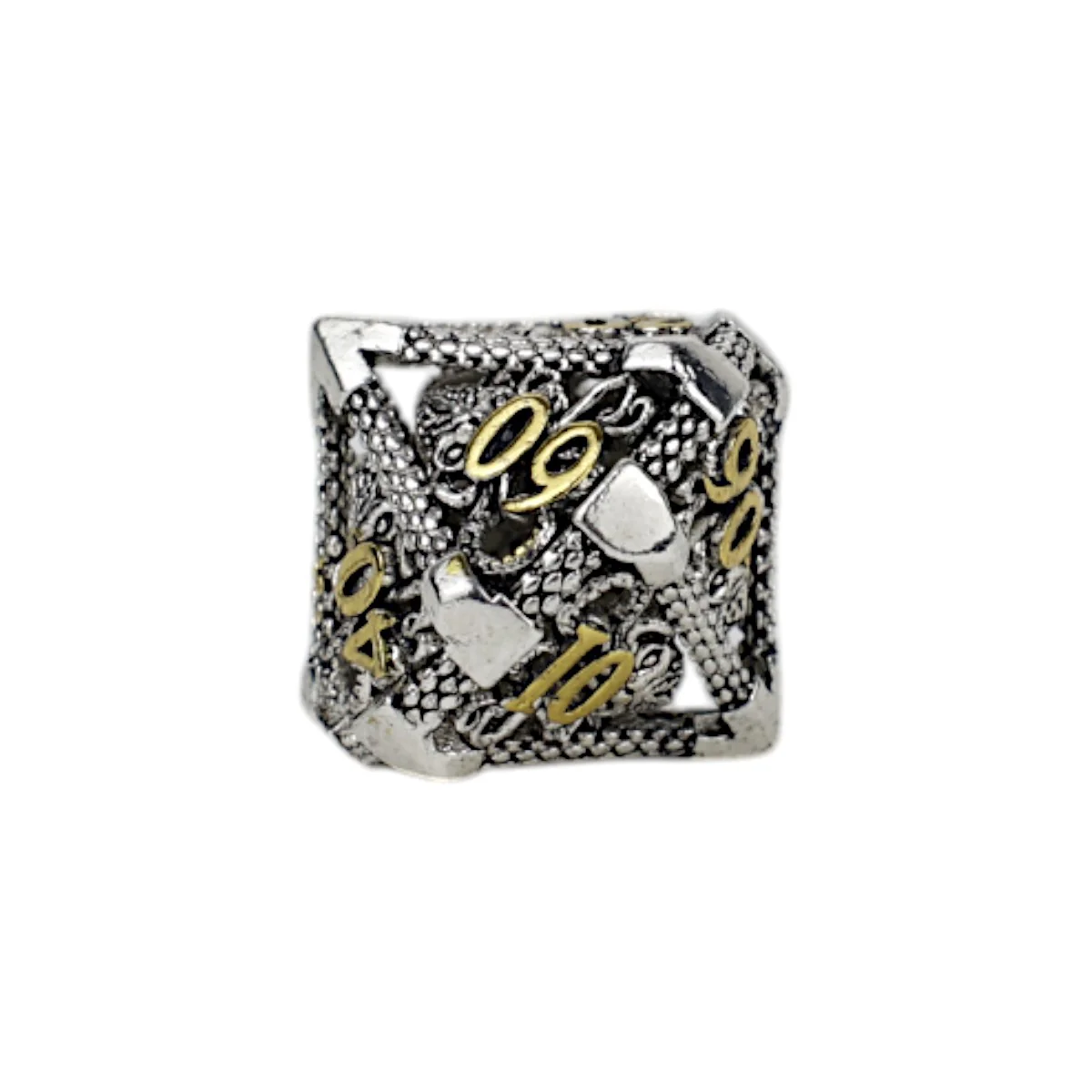LPG Dice Strange Aeon Dice Set Chrome/Gold - Image 4
