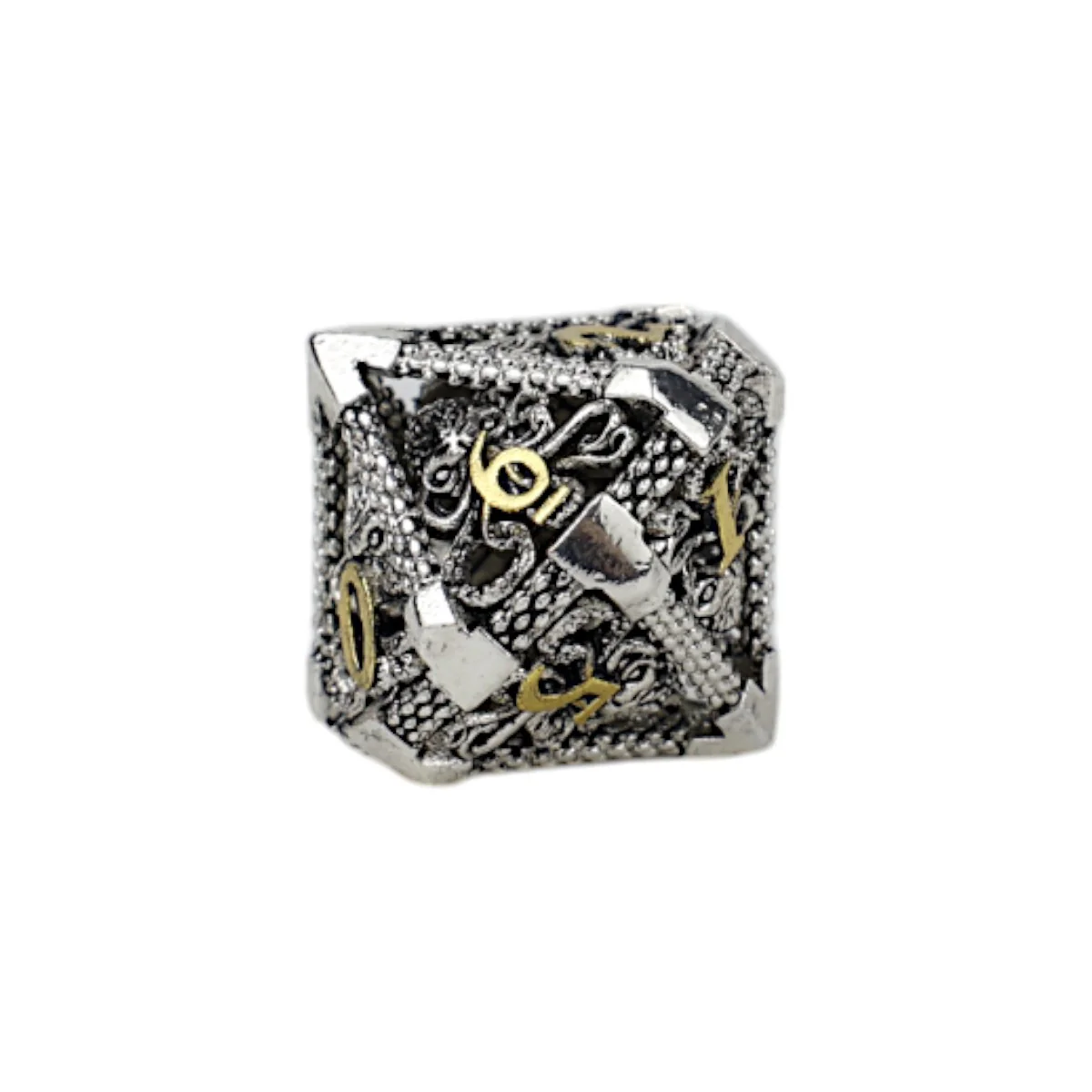LPG Dice Strange Aeon Dice Set Chrome/Gold - Image 5