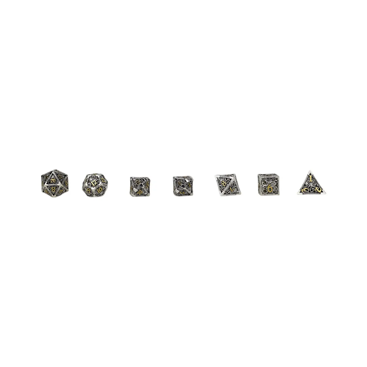 LPG Dice Strange Aeon Dice Set Chrome/Gold - Image 9