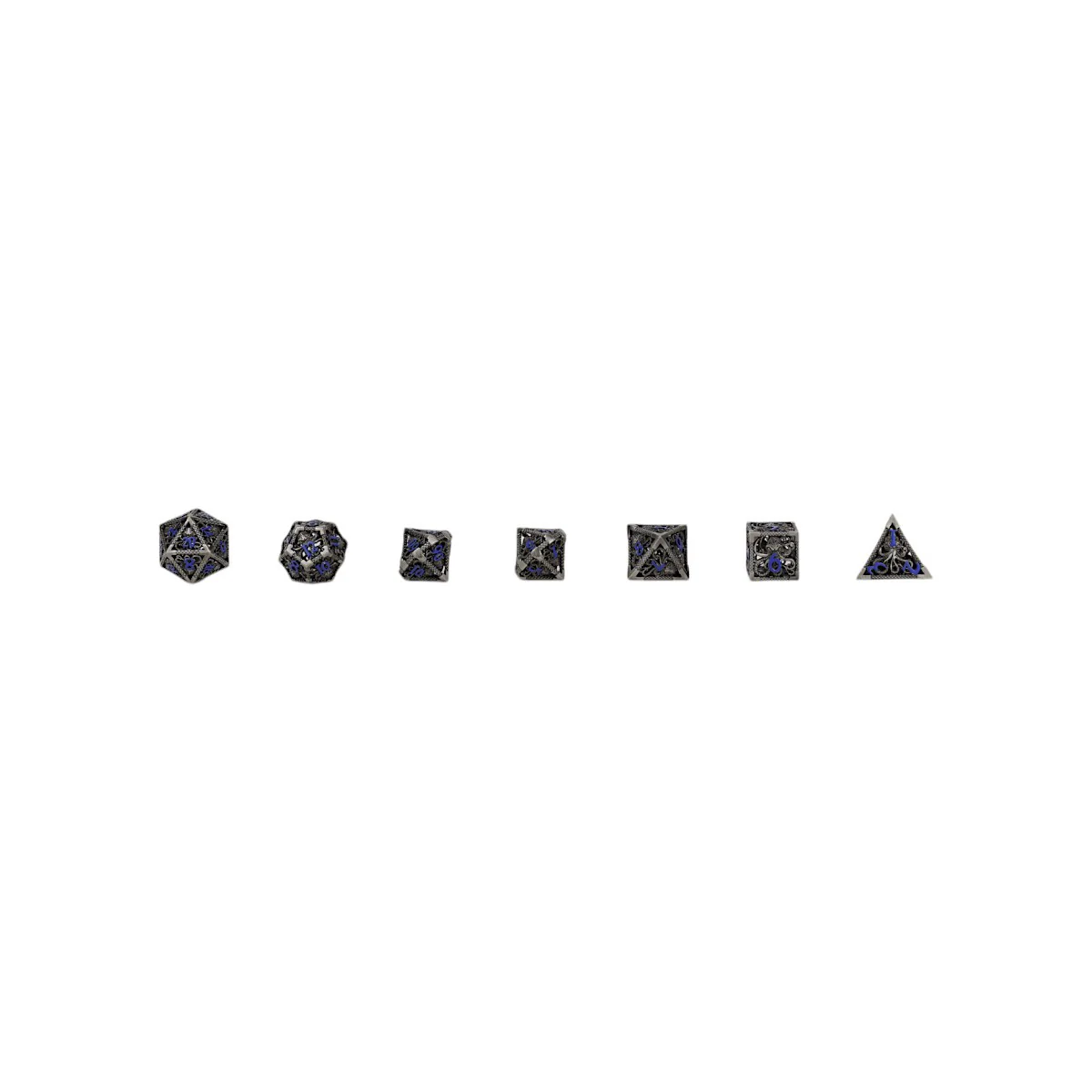 LPG Dice Strange Aeon Dice Set Steel/Blue - Image 9