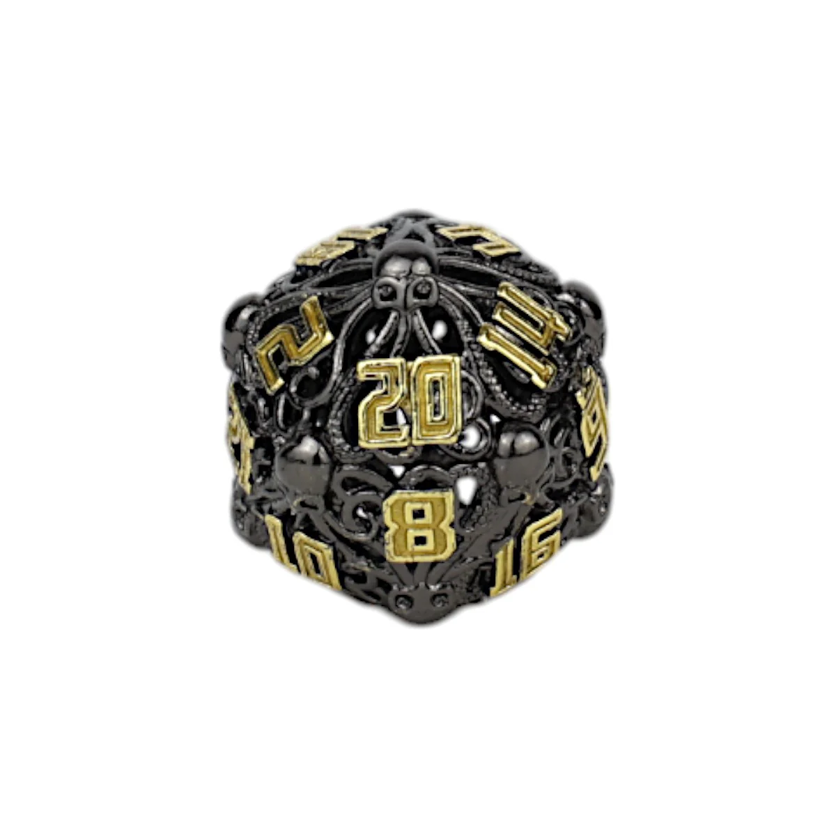LPG Dice Tentacular Dice Set Black/Gold - Image 2