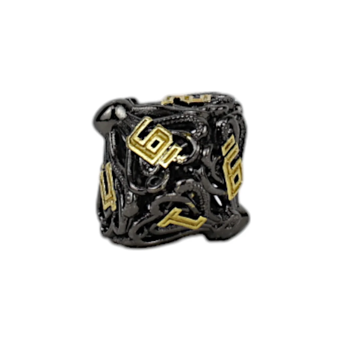 LPG Dice Tentacular Dice Set Black/Gold - Image 5