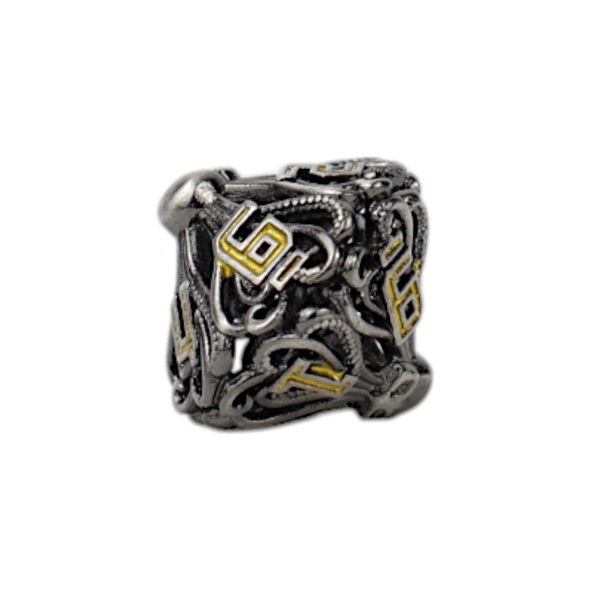 LPG Dice Tentacular Dice Set Chrome/Gold - Image 4