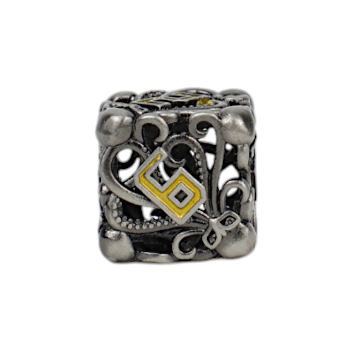 LPG Dice Tentacular Dice Set Chrome/Gold - Image 7