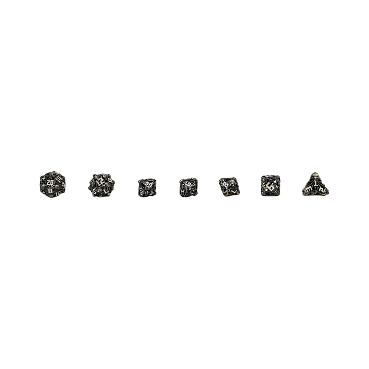 LPG Dice Tentacular Dice Set Tarnished Gold - Image 9