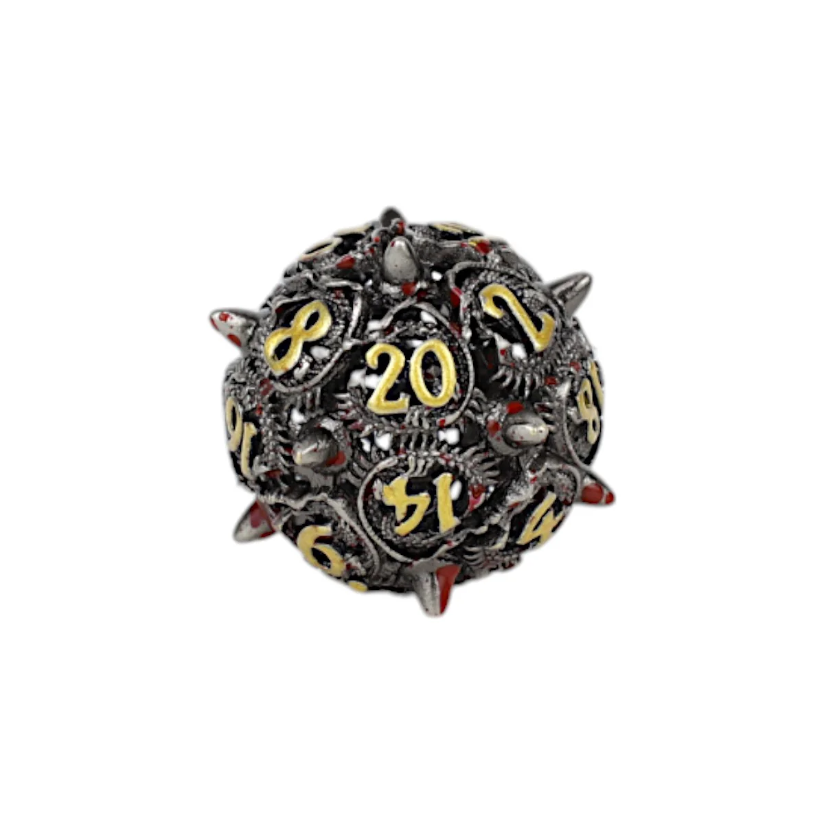 LPG Dice Xeno Hollow Dice Set Bloodied Metal - Image 2