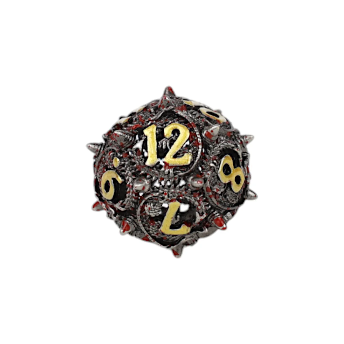 LPG Dice Xeno Hollow Dice Set Bloodied Metal - Image 3