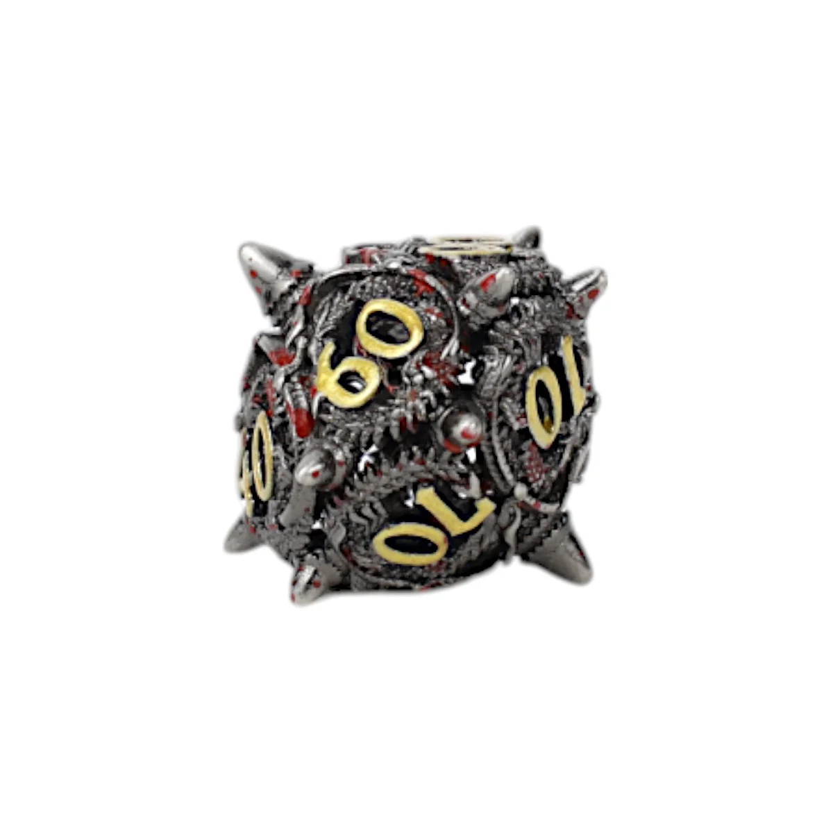 LPG Dice Xeno Hollow Dice Set Bloodied Metal - Image 4